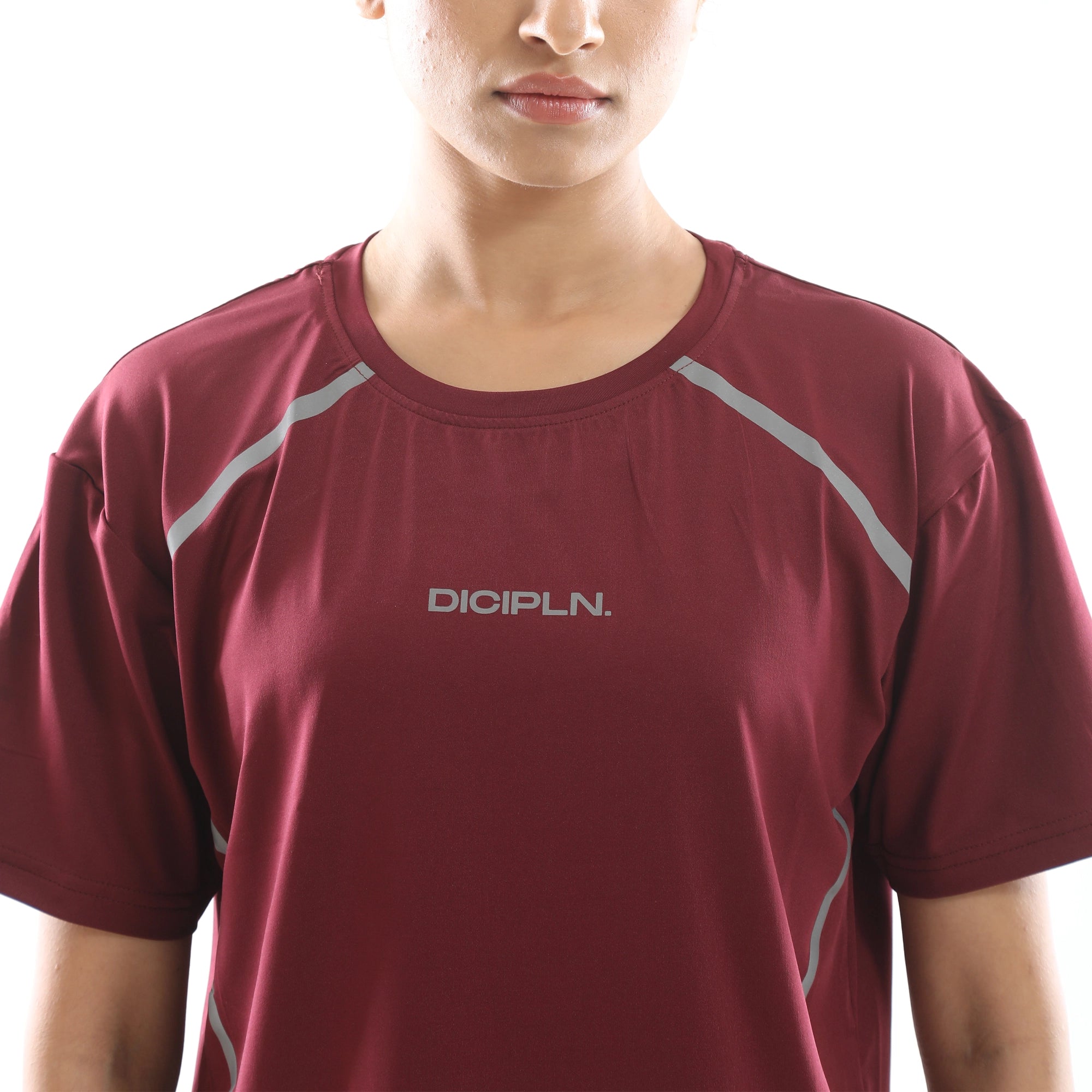 Oversize Comfort Tee - Maroon