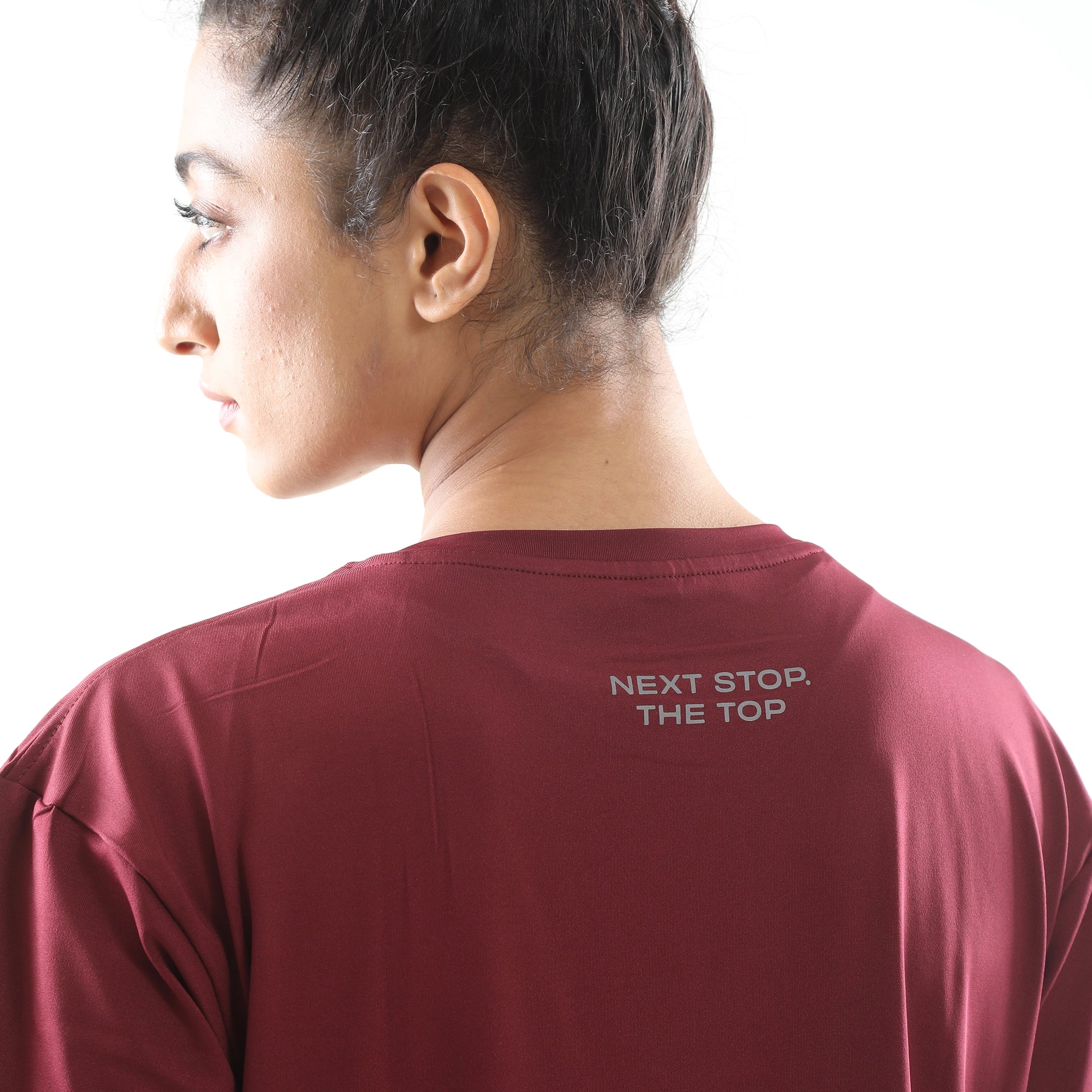 Oversize Comfort Tee - Maroon