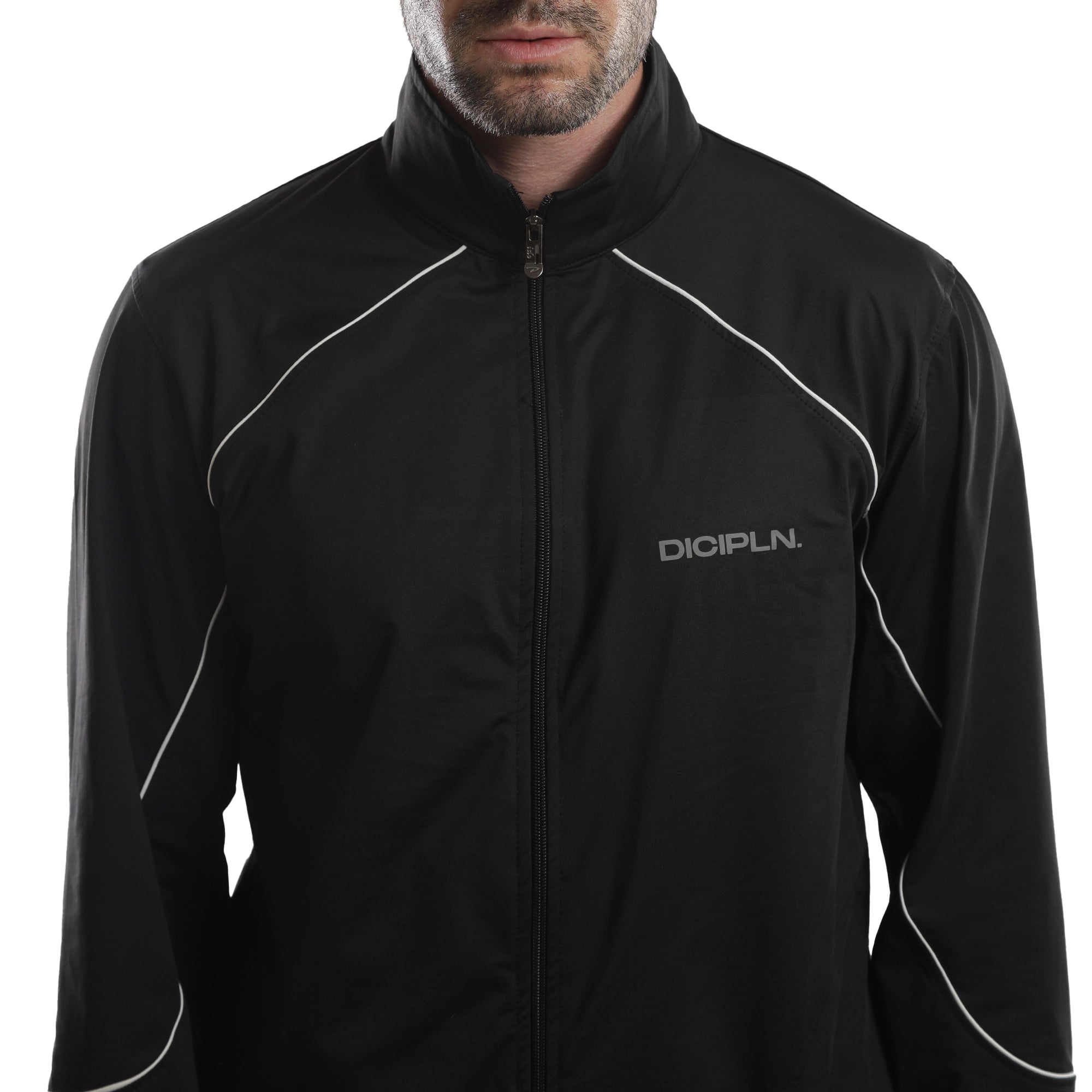 Elevate High Neck Jacket - Black