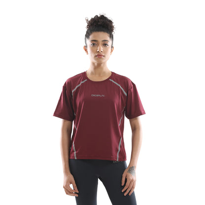 Oversize Comfort Tee - Maroon
